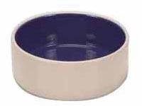 Keramická miska s modrou glazurou