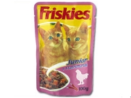 Kapsička Friskies Junior kuřecí maso s mrkví