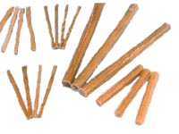 Tyčinka točená z buvolí kůže 125 / 10mm Tyčinka točená z buvolí kůže 125 / 10mm