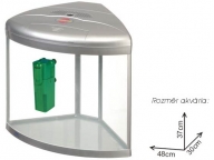 Akvarijní komplet UFO-350 stříbrný