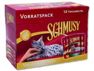 Kapsičky Schmusy Flakes 12 x 100 g multipack