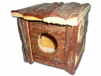 Domek kostka dřevěný 14x14cm
