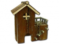 Domek dřevěný terasa 23x12x24cm