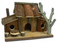 Domek dřevěný restaurace 30x18x19cm