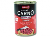 Konzerva Animonda Senior kuře + krůtí srdce 400g