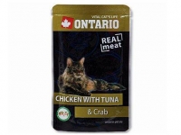 ONTARIO kapsička Chicken Tuna Crab 80g