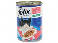 Konzerva Felix hovězí + krůta v omáčce 400g