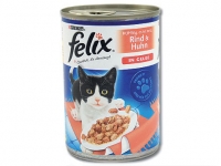Konzerva Felix hovězí + kuře v želé 400g