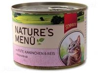 Konzerva Schmusy Nature´s Menü krocan + králík 190g