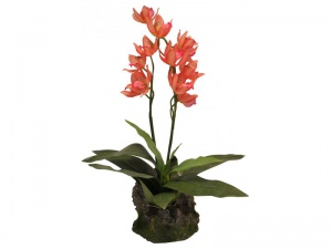 Kvetoucí orchidej - červená cca 40cm