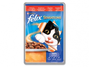 Kapsička FELIX Sensations kachna se špenátem 100g (doprodej)