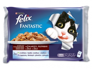 Kapsička Felix Fantastic masové hody králík a jehně 4×100g