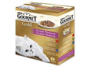 GOURMET Gold Multipack směs masových kousků 8x85g