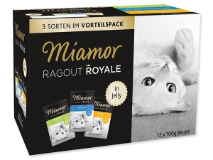 Kapsičky MIAMOR Ragout Royale multipack kuře, tuňák, králík v želé 1200g