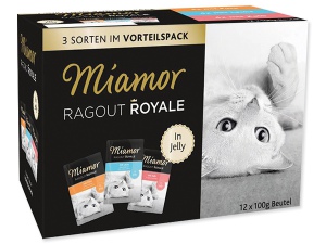 Kapsičky MIAMOR Ragout Royale multipack krůta, losos, telecí v želé 1200g