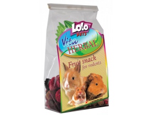 LOLOPets VITA HERBAL ovocný snack pro hlodavce 50g