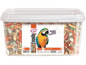 LOLO BASIC kompl.krmivo pro velké papoušky 3L/1,5kg kyblík