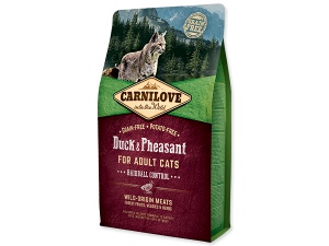 CARNILOVE Duck and Pheasant adult cats Hairball Control 6kg