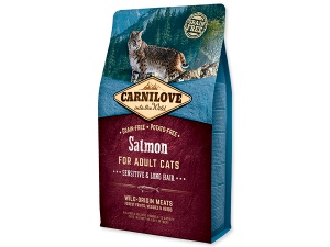 CARNILOVE Salmon Adult Cats Sensitive and Long Hair 400g