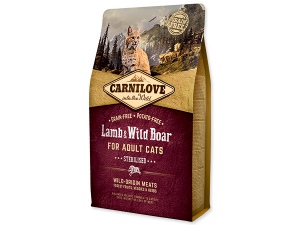 CARNILOVE Lamb and Wild Boar adult cats Sterilised 400g
