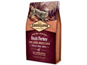 CARNILOVE Duck and Turkey Large Breed cats – Muscles, Bones, Joints 2kg