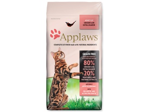 Krmivo APPLAWS Dry Cat Chicken & Salmon 400g