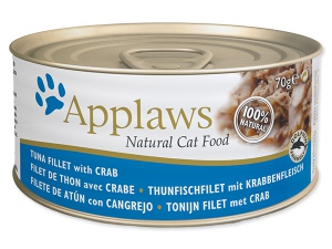 Konzerva APPLAWS cat tuna & crab 70g