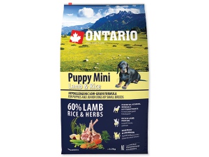 ONTARIO Puppy Mini Lamb & Rice 750g