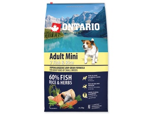 ONTARIO Adult Mini Fish & Rice 2,25kg