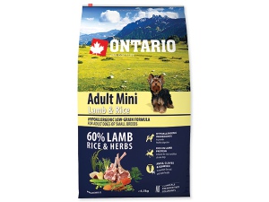 ONTARIO Adult Mini Lamb & Rice 750g