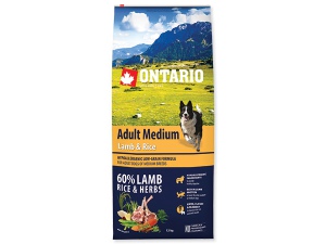 ONTARIO Adult Medium Lamb & Rice 750g