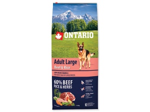 ONTARIO Adult Large Beef & Rice 12kg