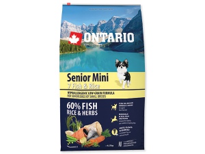 ONTARIO Senior Mini Fish & Rice 750g