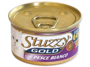 Konzerva STUZZY Cat Gold bílá ryba 85g