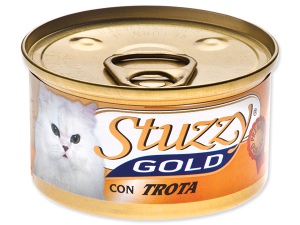 Konzerva STUZZY Cat Gold pstruh 85g