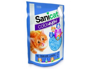 Sanicat COLOR4YOU modrý hrudkující silica gel 5L/2,4 kg