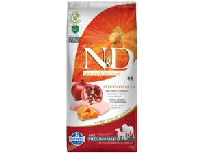 N&D Grain Free Dog Adult M/L Pumpkin Chicken & Pom