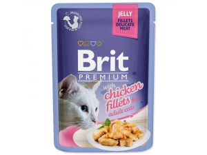 Kapsička BRIT Premium Cat Delicate Fillets in Jelly with Chicken 85g