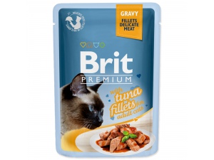 Kapsička BRIT Premium Cat Delicate Fillets in Gravy with Tuna 85g