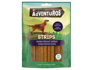 PURINA Adventuros Strips 90 g zvěřina