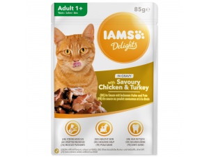 Kapsička IAMS Cat Delights Chicken & Turkey in Gravy 85g