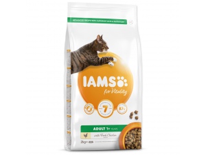 IAMS for Vitality Adult Cat Food with Fresh Chicken 10kg