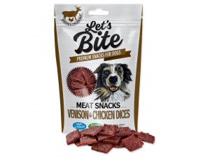 BRIT Let´s Bite Meat Snacks Venison & Chicken Dices 80g