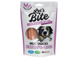 BRIT Let´s Bite Meat Snacks Chicken Stripes with Codfish 80g