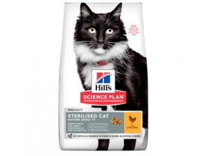 Hills Science Plan Feline Mature Adult 7+ Sterilised Chicken NOVÝ 10kg