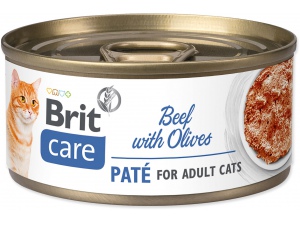 Konzerva BRIT Care Cat Beef Paté with Olives 70g