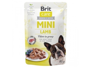 Brit Care Mini Dog kaps. Lamb fillets in gravy 85 g