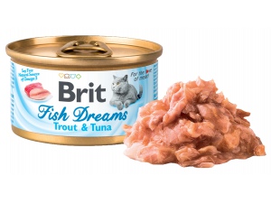 Brit Cat konz. Fish Dreams - Trout & Tuna 80 g