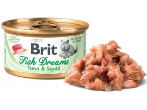 Brit Cat konz. Fish Dreams - Tuna & Squid 80 g