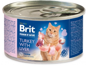 Konzerva BRIT Premium by Nature Turkey with Liver 200g